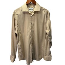 Calvin Klein Men s Dress Shirt sz L Wrinkle Resistant H152