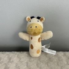 Little Me Giraffe Hand Rattle Plush Stuffed Animal Baby Toy Yellow