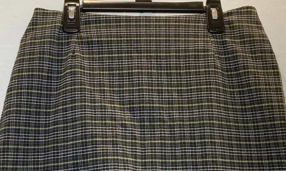 Minifalda vintage a cuadros tentada Y2K juniors talla 9 elástica preppy centro comercial grunge Foto 3 de 4