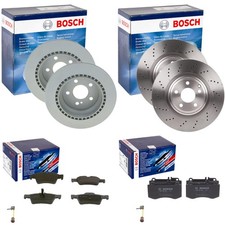 BOSCH BREMSSCHEIBEN + BEL&Auml;GE VORNE + HINTEN passend f&uuml;r MERCEDES E-KLASSE W212 