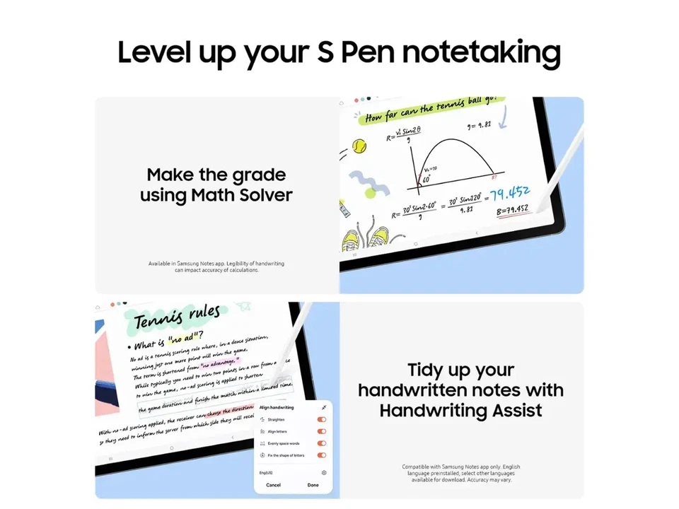 Samsung - Galaxy Tab S10 FE - 10.9" 128GB - Wi-Fi - with S-Pen - Gray - Image 4 of 4