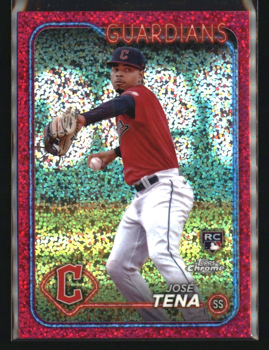 2024 Topps Chrome #29 José Tena Magenta Speckle Refractors #/350