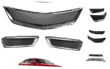 Impala Grille Front Upper And Lower Grille With Fog Light Cover Set Compatible 