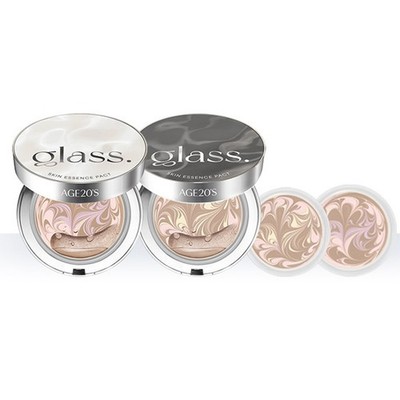 AGE20s Glass Skin Essence Pact SPF50+ 12,5g x2 + Refill x2 K-Beauty