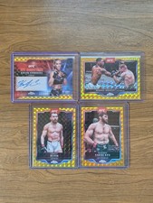2025 Topps Chrome UFC- GOLD GEO LOT/50😯🔥4 Cards🔥2 Bookends😯1 On-Card Auto!