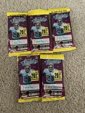 2021 Absolute Football Fat Pack 20 Cards, Factory Sealed Lot Of 5