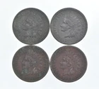Lot of 4 STRONG Liberty 1888 1881 1888 1882 Indian Head Cent Lot *010