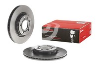 2X Bremsscheibe Prime Line - Uv Coated Brembo 09.7196.11 FüR Audi Seat A4 Vw B6