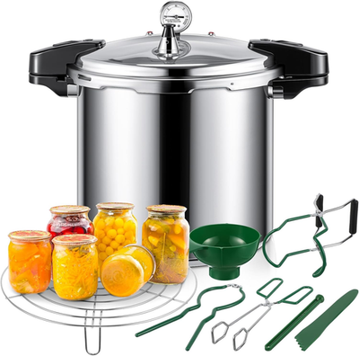 #ad 24Qt Pressure Cooker for Canning Pressure Canner Supplies Kit 6 Canning Supplie $236.99