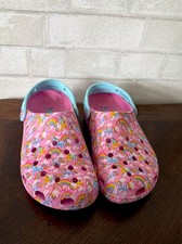 RAINBOW UNICORN CLASSIC CLOG CROCS LISA FRANK X - SIZE MENS 5/ WOMENS 7 Worn 1 x