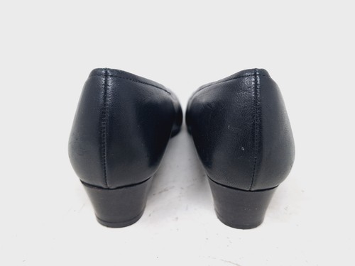 SAS Womens Regina Black Leather Pump Dress Shoes Size 7.5 M Made In Italy - Picture 7 of 9