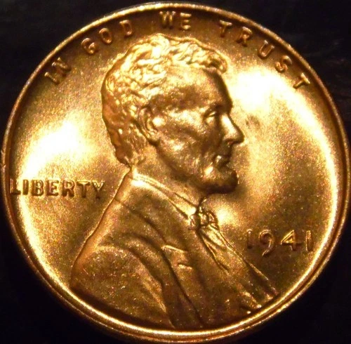 1941-P Lincoln Cent Gem BU Red Original