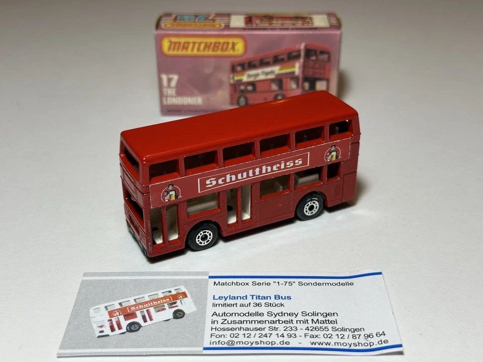 Matchbox Special Limited Edition, MB 17 Leyland Titan Bus