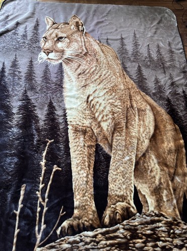 Solaron Lion Korean Style Large Thick Heavy Blanket 95”x75” Soft Mink Plush - Picture 4 of 16