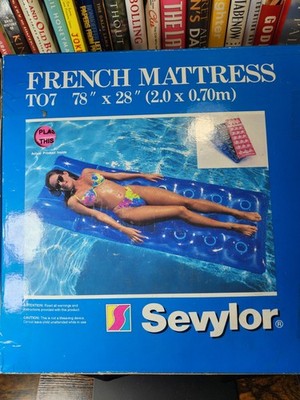 VINTAGE Sevylor T07 French Mattress Pool Float NOS New Sealed Rare Neon Hot Pink