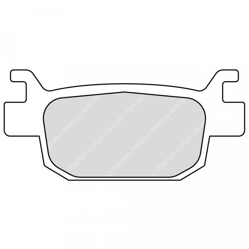 Plaquette de frein Ferodo arrière moto Benelli 500 TRK 502 2017 pour stopper les sifflements - 3