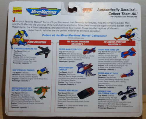 VINTAGE 1993 MICRO MACHINES SPIDER-MAN SAMMLUNG #2 VON GALOOB NEU IN VERPACKUNG - Bild 2 von 3
