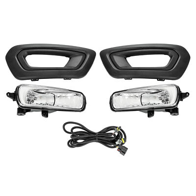 Pair Fog Lights Driving Lamps For Ford Transit 2020-2024 2025 W/Cover+Wiring Kit