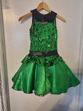 Green Shimmery Dance Costume LC A Wish Come True Brand
