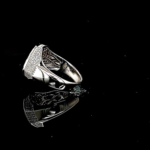 925 Sterling Silber Ring Sechseckform CZ (Made in Italy) - Bild 3 von 5