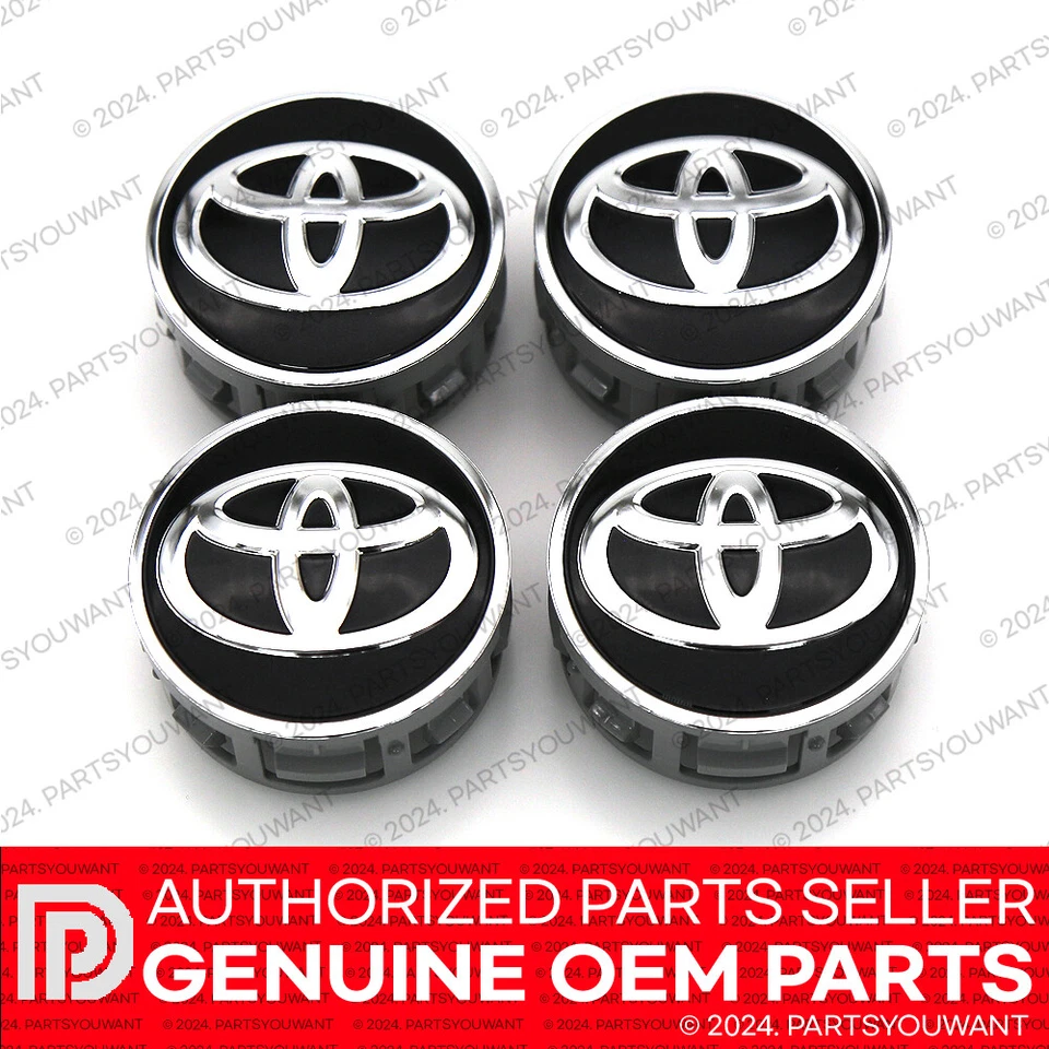GENUINO Toyota Prius Corolla Yaris OEM Tapacubos Centro Rueda 42603-52170 JUEGO DE 4 Foto 3 de 4