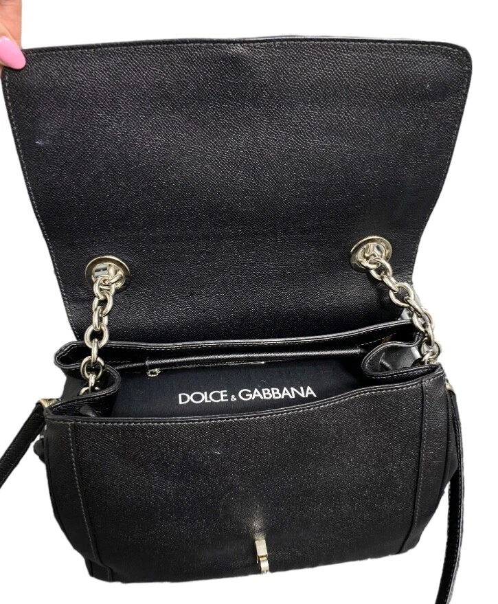 Bolso de cuero Dolce & Gabbana con asa superior con candado Foto 4 de 4