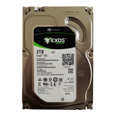 for Seagate Exos 7E2 2TB,7200 RPM,3.5 inch Internal Hard Drive - ST2000NM0008