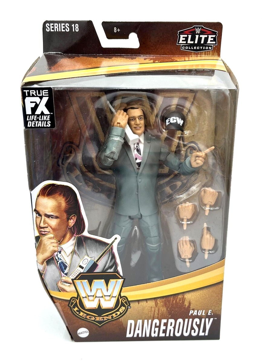 WWE Elite Legends Paul E Dangerously ECW WWF Flashback Paul Heyman