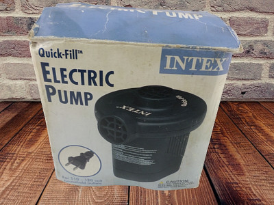 Intex 66619E Quick-Fill Electric Pump for Air Beds Rafts Boats Toys Exercise Bal
