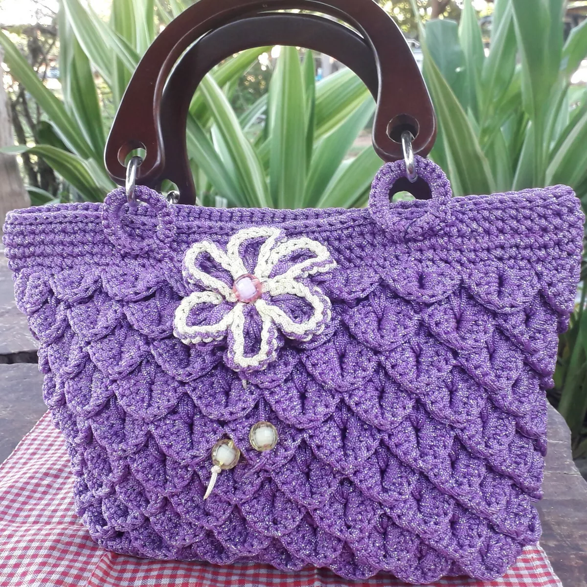 Pattern crochet bag women Handmade boho purse tutorial PDF