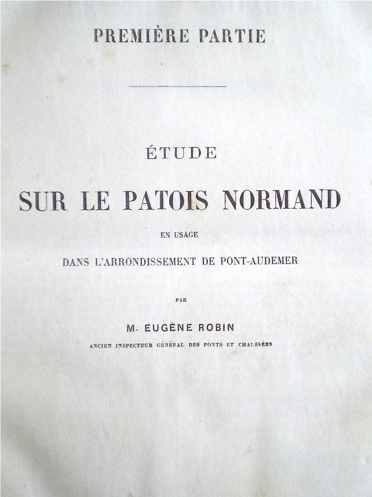 DICTIONNAIRE DU PATOIS NORMAND EN USAGE DANS L'EURE 1882 PARTIE (1