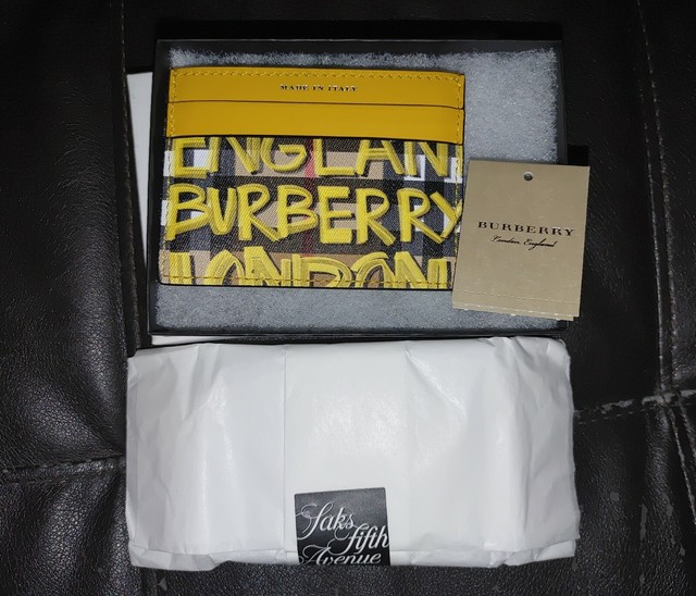 burberry graffiti card holder