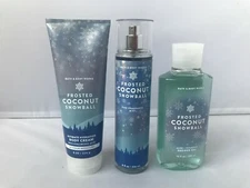 Bath & Body Works FROSTED COCONUT SNOWBALL  Mist Body Cream & Shower Gel GIFT