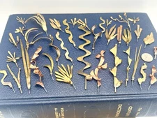 37 Pcs Vintage Metalcraft Aquatic Seaweed Plant Findings Craft Decor Parts