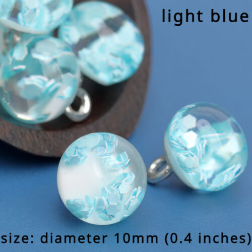 10pcs Resin Clear Frog Buttons Sequins Material for Tang Suit Hanfu Decor Retro - Picture 24 of 24