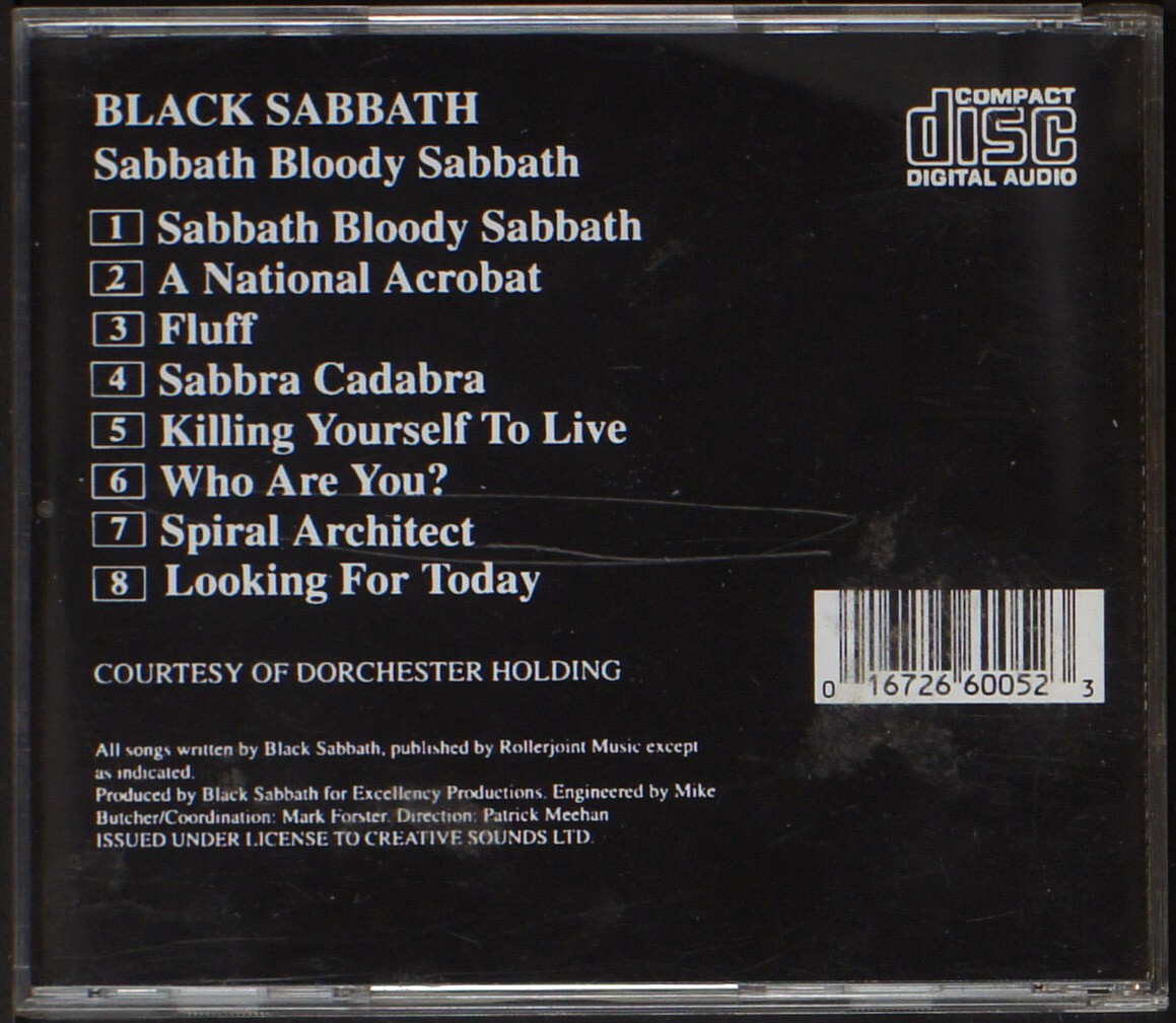 Black Sabbath - Sabbath Bloody Sabbath (Creative Sounds edition
