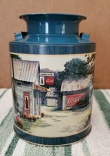 Vintage 1999 Coca Cola "Coke" Small 5 1/2" Milk Can Tin-Made in the USA