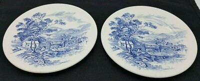 TWO Vintage Wedgwood Countryside 7'' Salad, Dessert, Bread Plate English Crafted