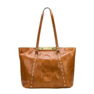 Patricia Nash P29701 Benvenuto Leather Tote Bag Purse, Tan