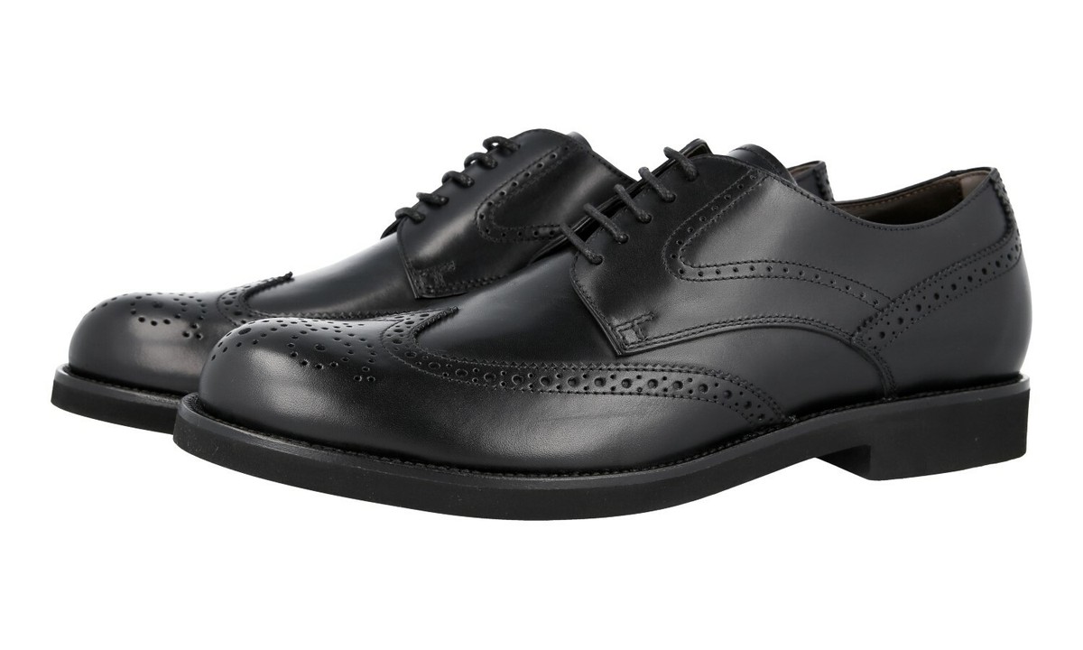 Bally Chadwick Black Leather Wingtip Dress Shoes 9.5EEE Oxford Office Classic AUTH TOD main image 2