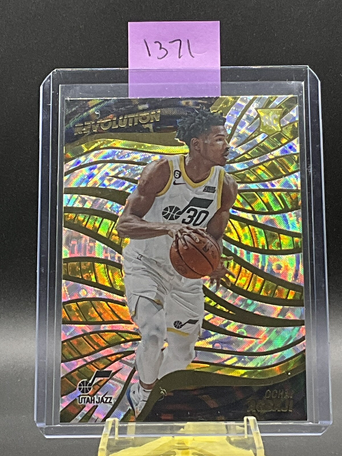 2022-23 Panini Revolution  Ochai Agbaji Fractal #121 Jazz