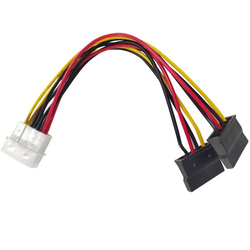SATA Power 15-pin Y-Splitter Cable Adapter Male to Female for SSD HDD Hard Drive - Picture 8 of 12