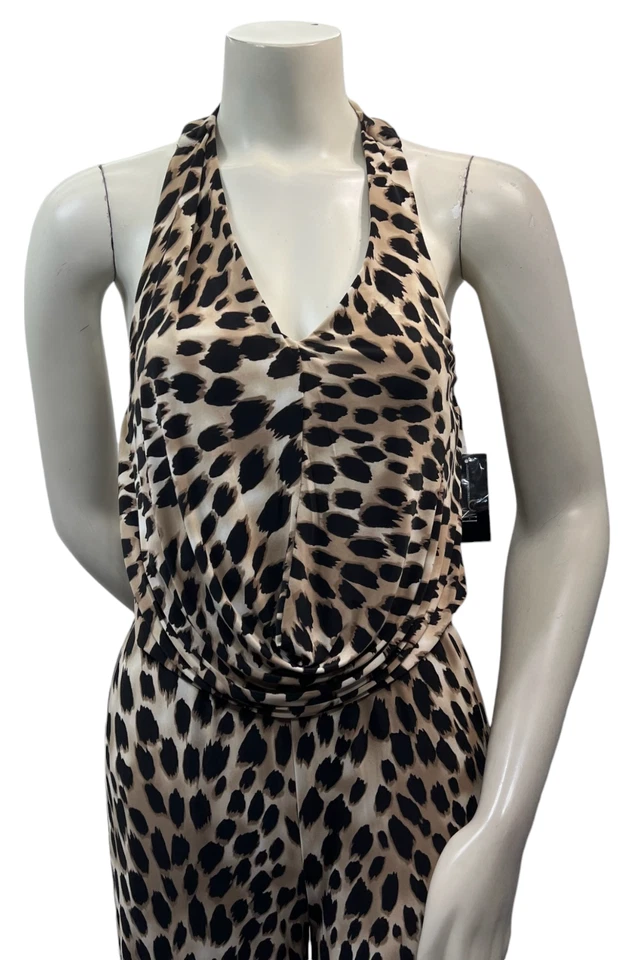 Nuevo mono International Concepts para mujer talla X pequeño estampado de guepardo sin mangas Foto 2 de 4