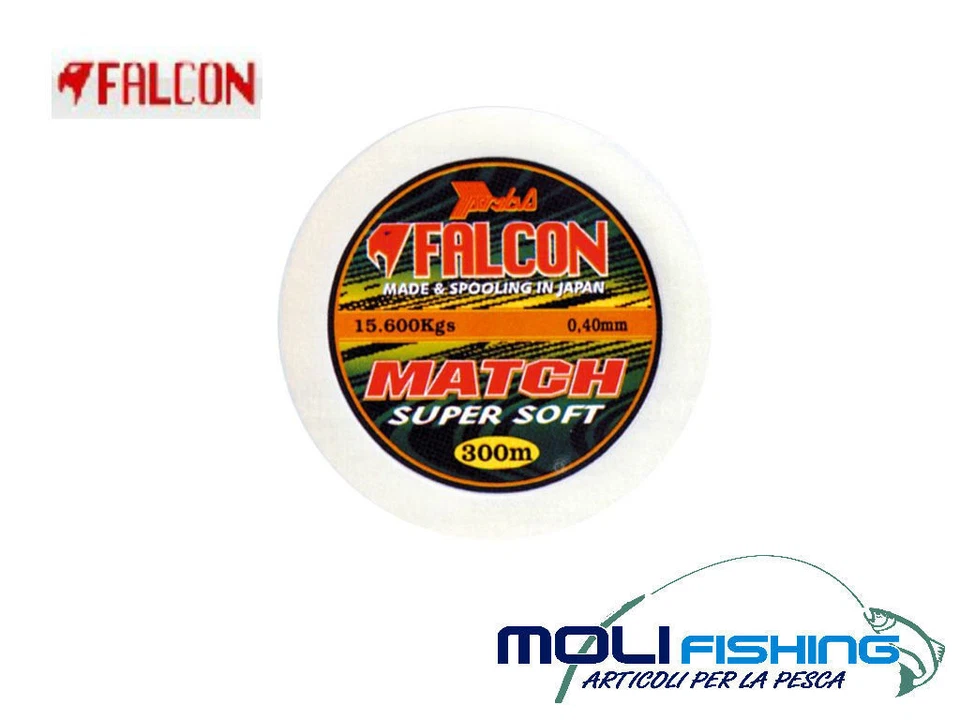 MONOFILO NYLON FALCON MATCH 300 MT PESCA BOLOGNESE SURFCASTING MADE IN JAPAN - Immagine 2 di 2