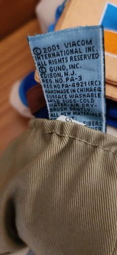 Rugrats Tommy Plush Doll NEW W TAGS Macy's Kid Zone Nickelodeon 2001 Hat Backpac - Picture 15 of 16