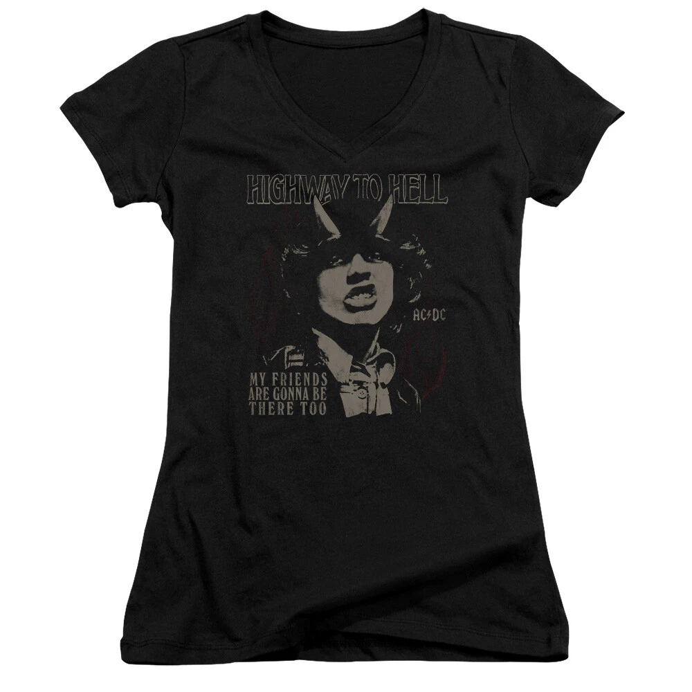 AC/DC Highway to Hell My Friends Juniors V-neck Shirt