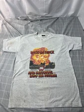 Back On Track 25th Commemoration T-Shirt Gray TP&W Train single stitch 