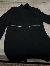 M&co Womens Funnel Neck Zip Front Coat Sizes 16