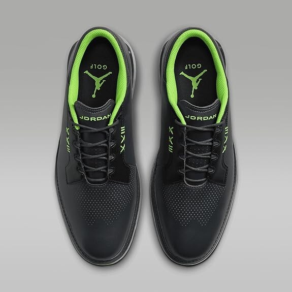 Nike Jordan ADG 5 Low Golf Shoes Black Green Spikeless  display picture 3