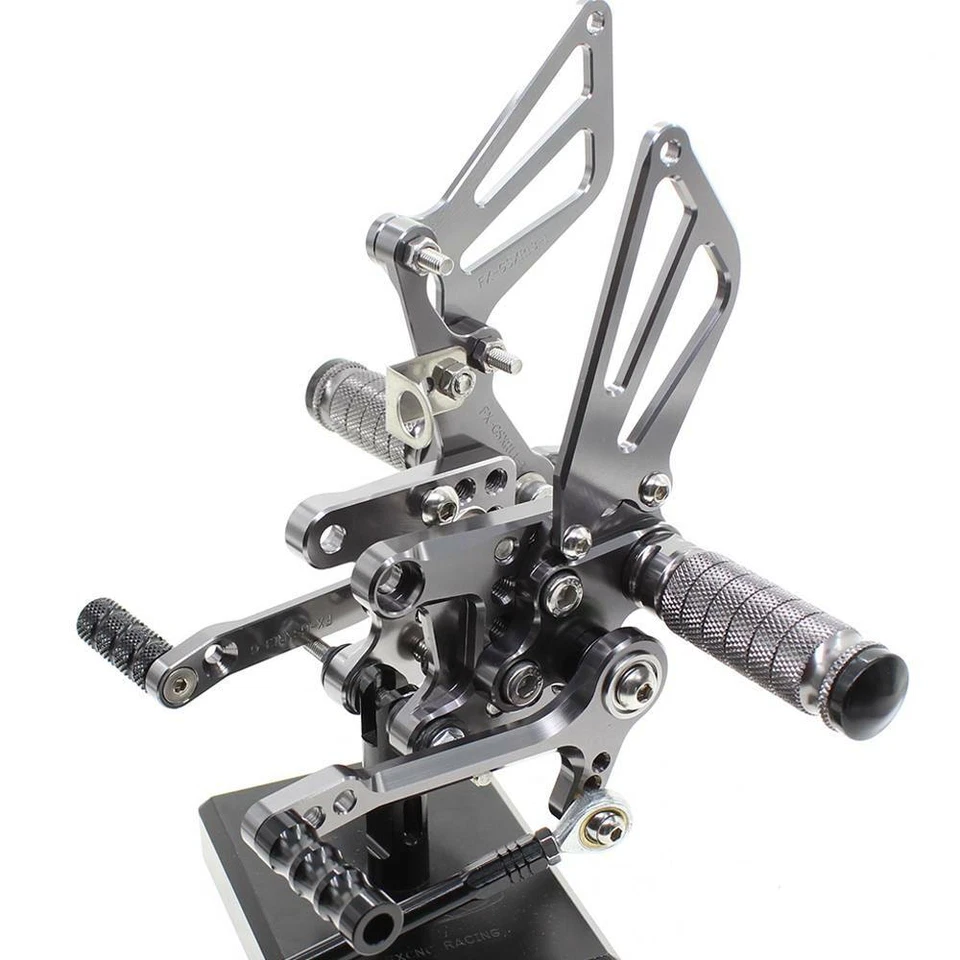 Juego de estriberas traseras ajustables CNC FXCNC para Suzuki TL1000S/R ARP 1997-2003 gris Foto 4 de 4